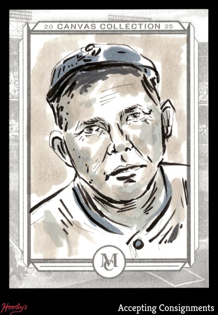 2025 Topps Museum Canvas Originals Sketch Rogers Hornsby Basak Kahraman AUTO 1/1