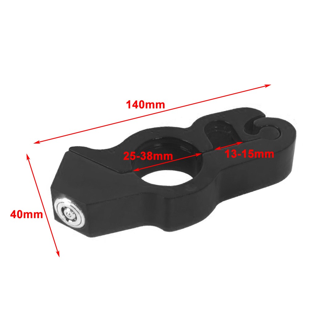 Blue Motor Handlebar Lock Anti-Theft Grip Throttle Security Bike Scooter ATV