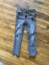True Religion Youth Boys Adj Waist Geno Relaxed Slim Gray Jeans - Size 6 23x19 
