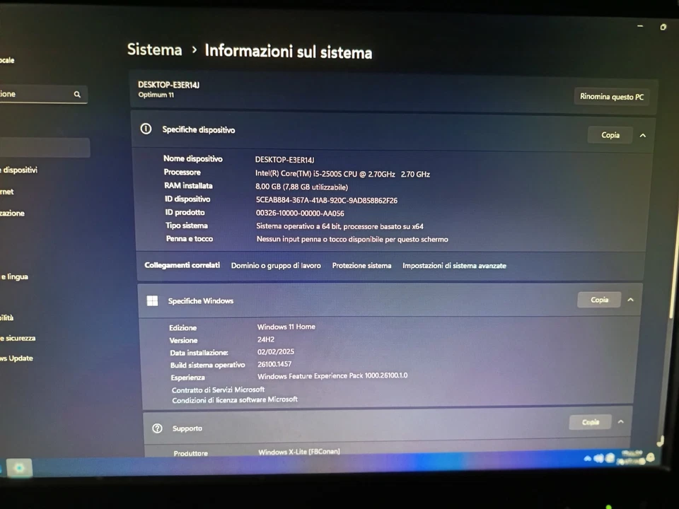 pc desktop Fujitzu Siemens Esprimo 700 Usato Non Funzionante - Immagine 4 di 4