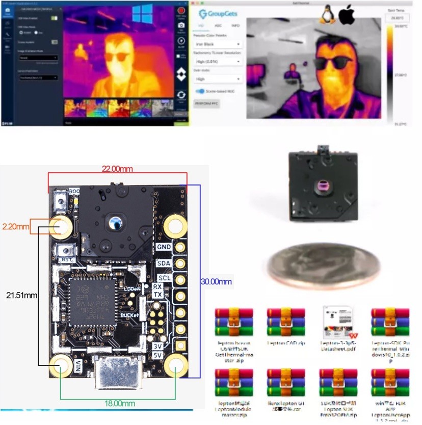 FLIR LEPTON PureThermal USB adapter Infrared Camera
