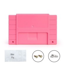 Super Nintendo SNES Game Cartridge Shell FX  Pink - Made in USA