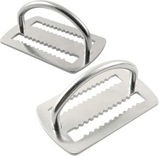 Scuba Choice Scuba Diving Stainless Steel Weight Belt Keeper with D-Ring 2"