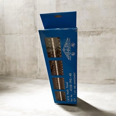 Allen Tel Products Cat 5e 48-Port Patch Panel AT55B-PNL-48 RJ-45 Ethernet