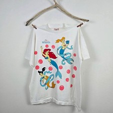 Reprint Vintage 90 The Little Mermaid AOP Disney Single Stitch Shirt XL New Rare
