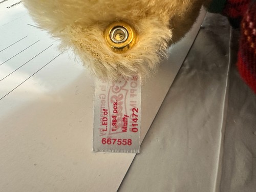 VTG Steiff Muffy 20th Anniversary North American Exclusive with Certificates - Foto 7 di 11