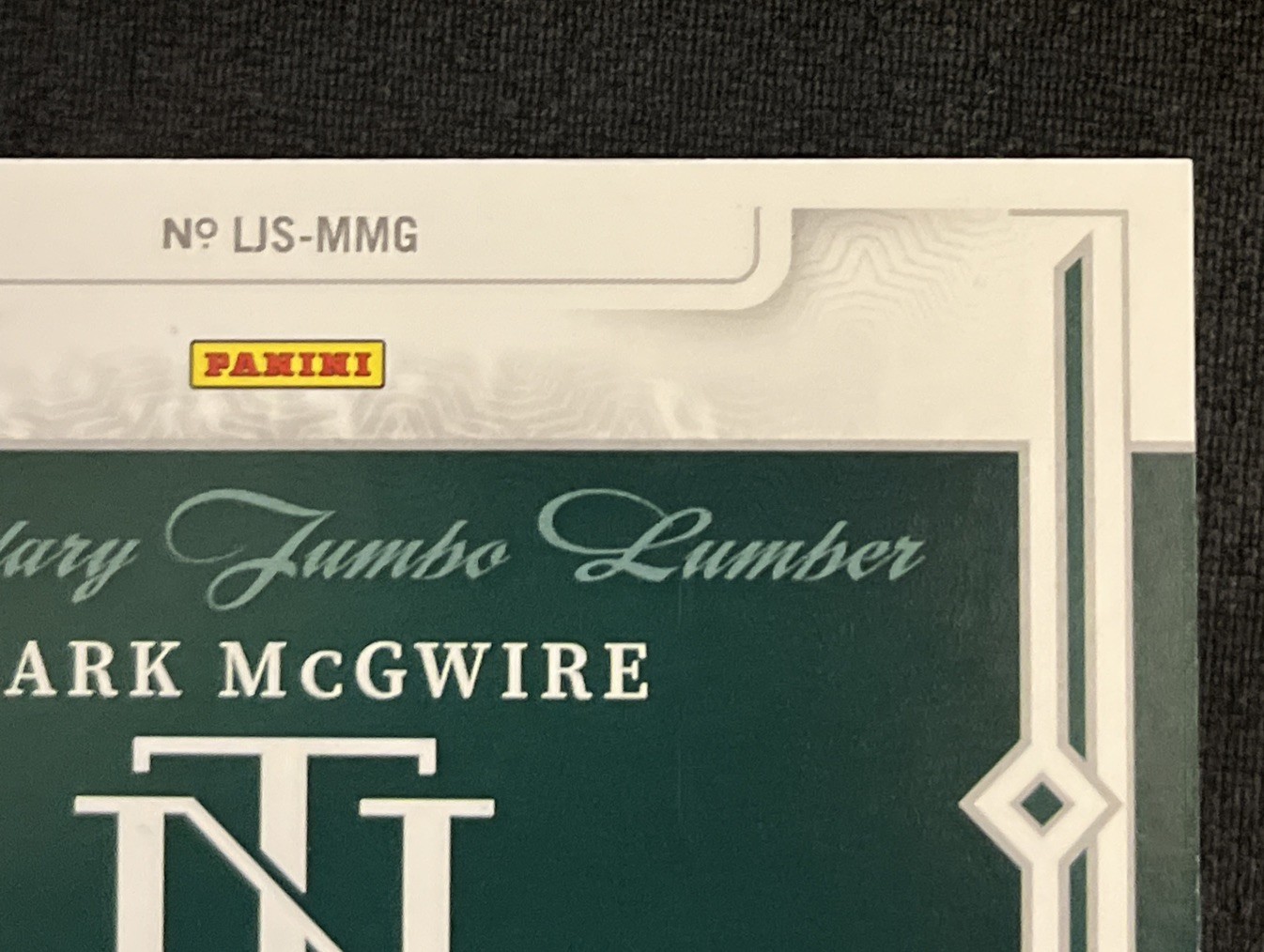 2024 National Treasures Baseball Mark McGwire Jumbo Lumber Patch Auto /25 A’s view 8