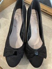 Marks and Spencer Women's Black Court Shoes Small Heels Size 4.5