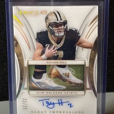 2025 Immaculate Taysom Hill Cleat Impressions Auto #/25 Saints