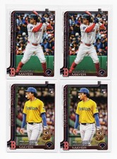 2025 Topps Update Marcelo Mayer Lot of (4) Rookie Cards  - Boston Red Sox