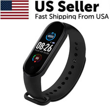 Smart Watch Fitness Tracker Heart Rate Blood Pressure Bracelet Band Monitor