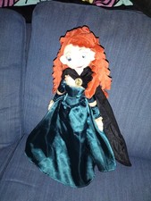 Disney Store Brave Princess Merida Plush Doll w/ Red Curly Hair Exclusive