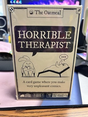 Exploding Kittens Horrible Therapist Card Game Comics Theme Ages 17+ 3-8 Players