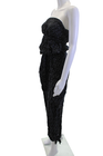 Malia Mills Women Black Polka Dot Square Neck Sleeveless Jumpsuit Size 4