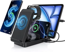 5 in 1 Wireless Charging Station for Samsung, Foldable Android Charging Station