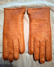 Womens Fownes Tan Gloves with Pile Lining
