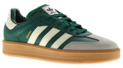 Adidas Originals Herren Sportschuhe Samba XLG Leder Schnürschuhe Smaragdgrün Weiß UK