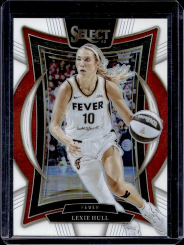 2025 Panini WNBA Select Lexie Hull Concourse White Prizm #/99 Fever