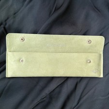 VAN CLEEF  ARPELS GREEN SUEDE WATCH/ BRACELET TRAVEL POUCH