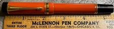 Parker Duofold Special Edition Orange Centennial Fountain Pen w/box - 18k XF Nib