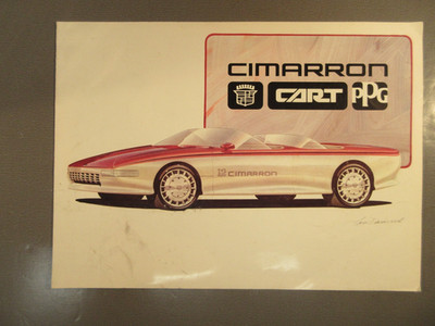 1985 Cadillac Cimarron CART PPG Trackside Showcar Brochure