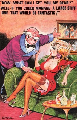Bamforth Comic Postcard No. 621 - Large - Stable - One Scene - Chas - Unused
