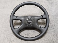 NEU LEDER Audi 80 90 S2 B4 1991-1996 Schwarz OEM Lenkrad mit Frontbezug NEU LEDER Audi 80 90 S2 B4 1991-1996 Schwarz OEM Lenkrad mit Frontbezug