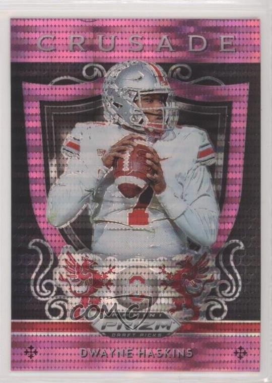 Dwayne Haskins Panini Prizm Draft Picks Crusade #13 Pink Pulsar