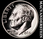 1964 Silver Roosevelt Dime - Choice Gem Proof  Lustrous  No Reserve  #K2493