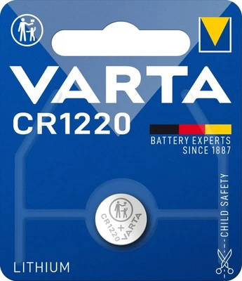 VARTA CR 1220 6220101401 Batteria Litio a Bottone Piatta Specialistica 3 Volts