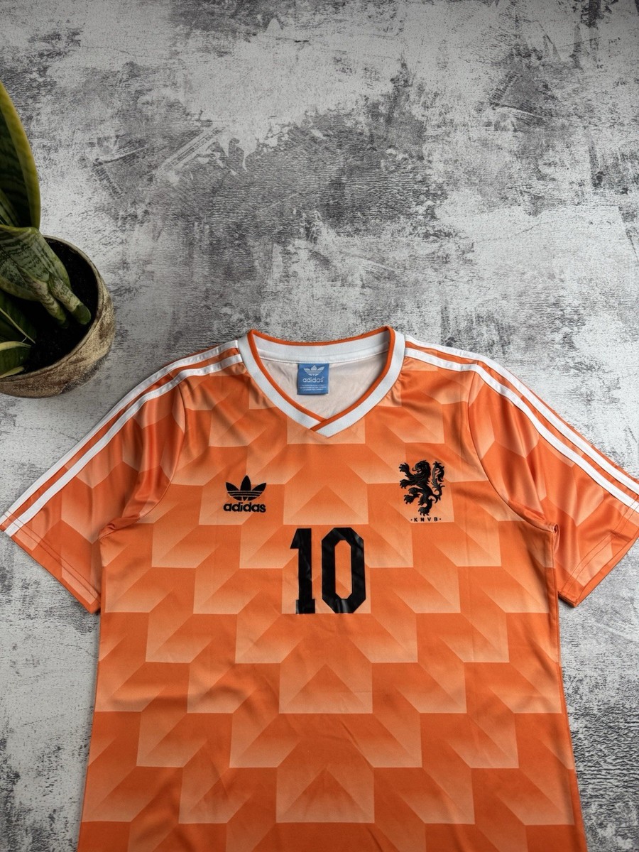 Netherlands Gullit Retro Kit 1988 Adidas Home Soccer Football T