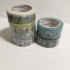 The coffee monsterz co washi tapes Lot Of 6 TCMC