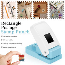 Rectangle Postage Stamp Puncher 1 0.8Inch Paper Punches for Crafting Effortless