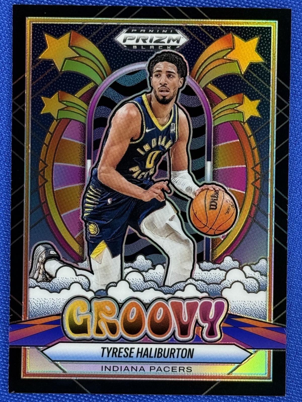 2024-25 Prizm Black Tyrese Haliburton Groovy Case Hit SSP #20 Pacers