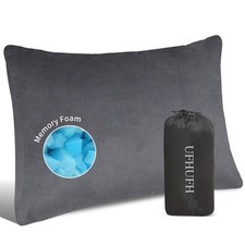 Camping Pillow,Compressible Small Shredded Memory Foam Pillow,Travel Pillow f...