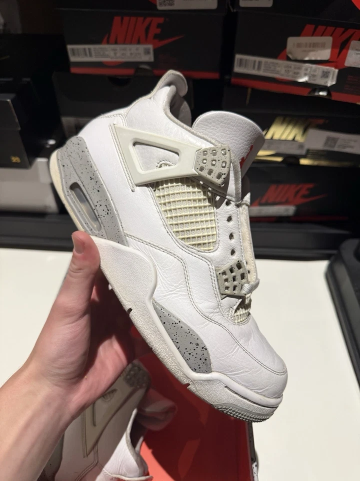 Talla 8.5M Air Jordan 4 Retro Blanco Oreo (2021) CT8527-100 Con Caja Foto 2 de 4