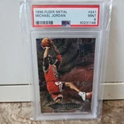 1996-97 FLEER METAL #241 MICHAEL JORDAN GRADED PSA 9 MINT METAL SHREDDERS