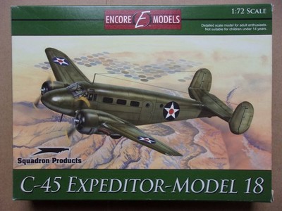 Beechcraft C-45 Expeditor Model 18 Encore 1/72 Plastik Flugzeug Bausatz ungeö...