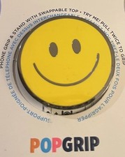 Popsockets Premium PopGrip BE HAPPY enamel Swappable Top Phone Grip