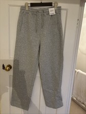 Joggers Pull And Bear donna grigio taglia S vestibilità ampia nuovi
