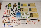 Vintage Teenage Mutant Ninja Turtles TMNT Weapons & Accessories Lot w/ Cards