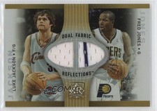 2006 Upper Deck Reflections Fabric Dual Gold 8/100 Fred Jones Luke Jackson 4at