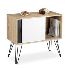 Sideboard Retro 60er Design Kommode Holz Schwarz Weiß Beistellschrank Anrichte