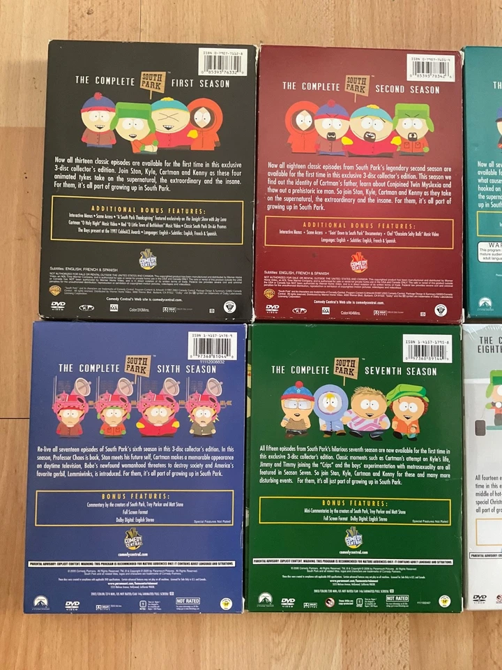 SOUTH PARK Complete TV Series Season 1 2 3 4 5 6 7 8 11 12 FREE SHIPPING - Image 3 of 4