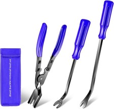 3 Pcs Auto Clip Pliers Fastener Remover Tool Car Clip Removal Tool Trim Rivet Re