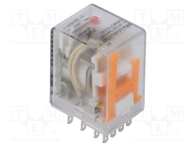 Relais: elektromagnetisch 4PDT IKontakt max: 5A USpule: 24VAC