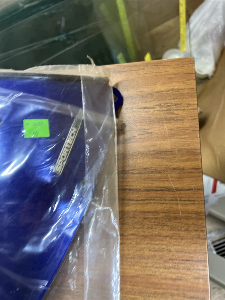 2005 铃木 GSXR 1000 Sportech 蓝色镀铬挡风玻璃 2301-0237 NOS — 第 2/4 张图片