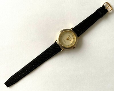 Quemex Quartz Japan Movt Watch Runs New Battery Black Band