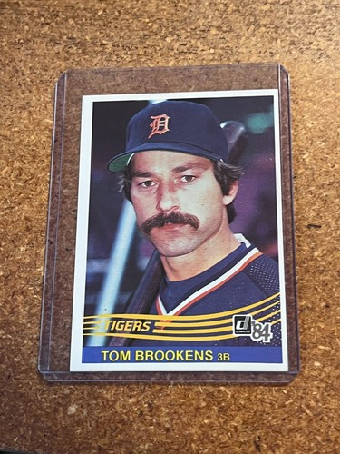 1984 Donruss Baseball # 578 Tom Brookens - Picture 3 of 6