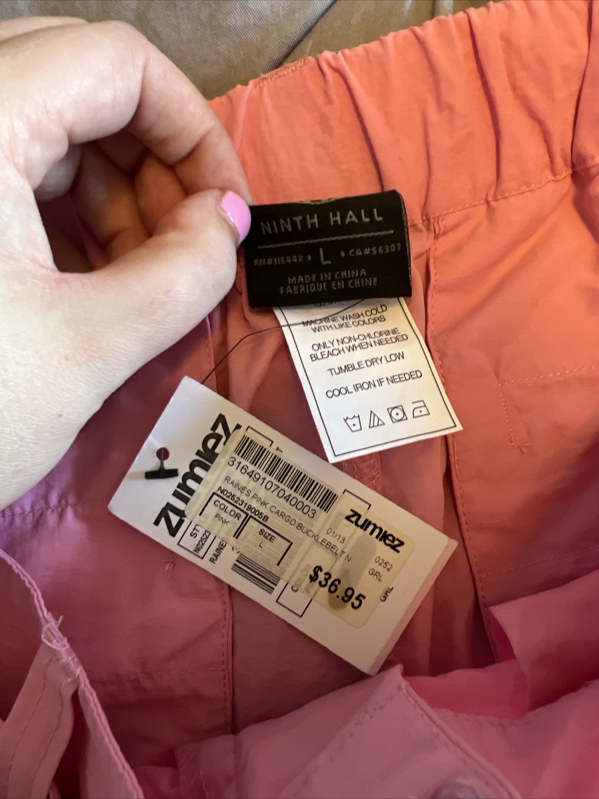 Pink Cargo Pants